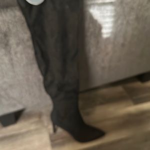 Sexy over the knee suede boot